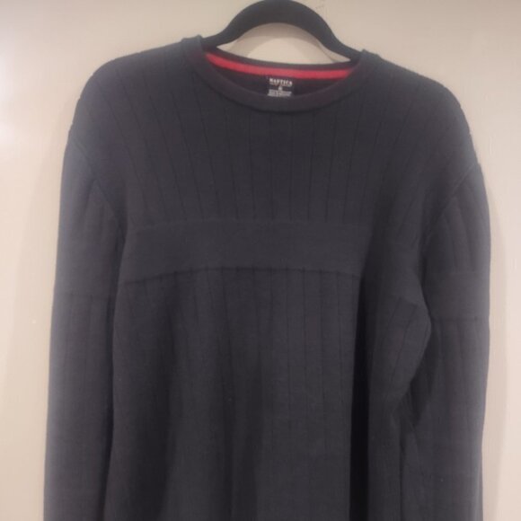 Nautica Heavyweight Cotton Navy Knit Sweater Size M - Picture 1 of 6